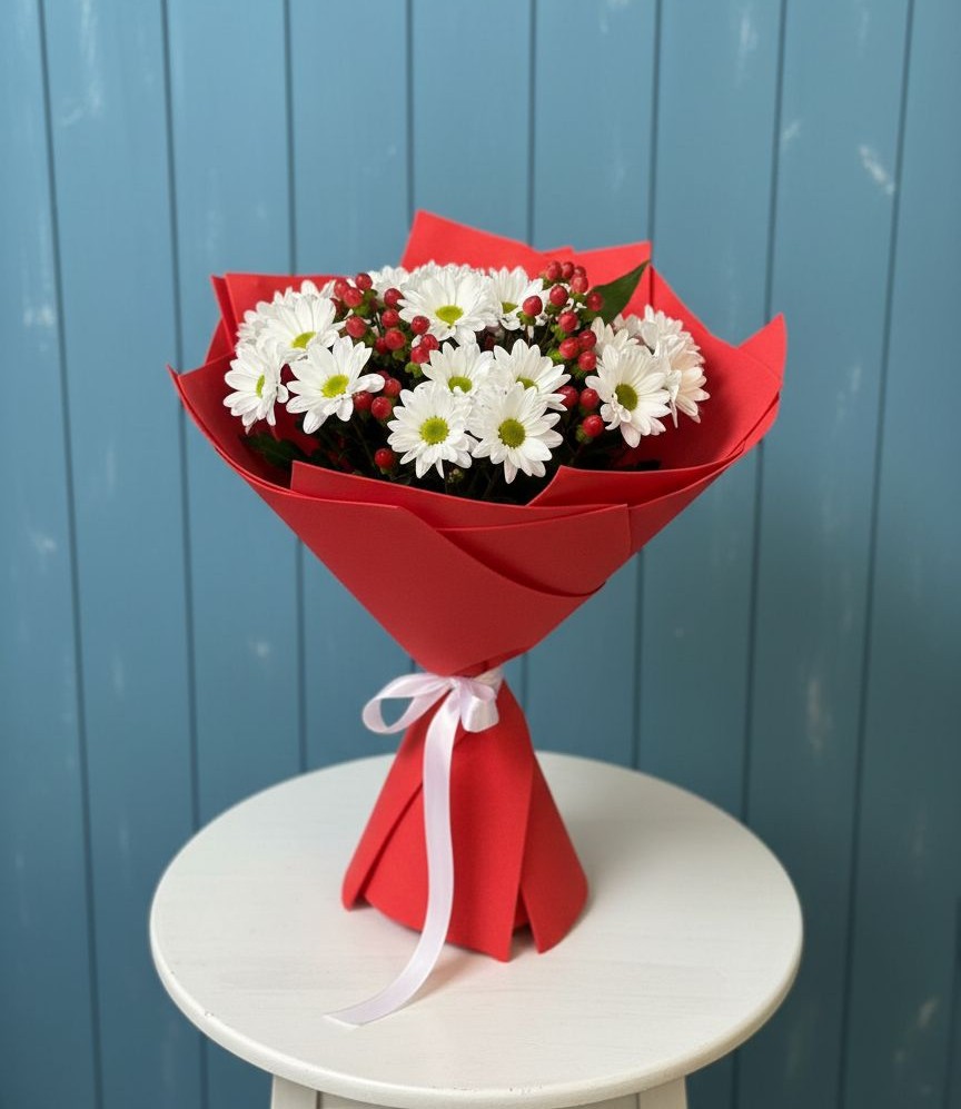 Букет цветов из: Хризантемы в Абрау-Дюрсо