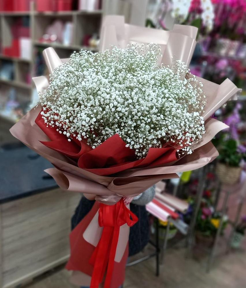 Букет Белые хлопья в Абрау-Дюрсо Букет цветов из: Гипсофила в Абрау-Дюрсо