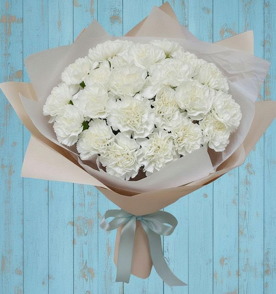 Букет цветов из: Гвоздики в Абрау-Дюрсо