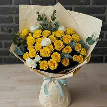 Букет цветов из:  Розы #REPLACE_PRED# Абрау-Дюрсо