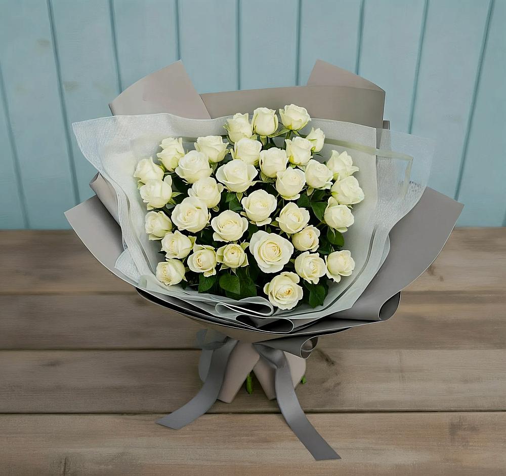Букет Белоснежная нежность в Абрау-Дюрсо