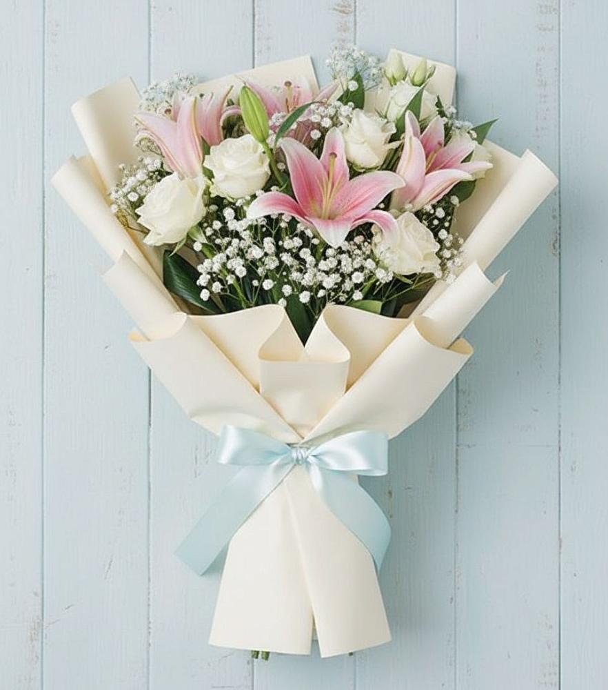 Букет цветов из: Лилии в Абрау-Дюрсо