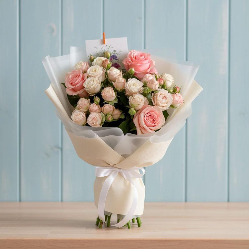 Букет цветов из: Розы в Абрау-Дюрсо