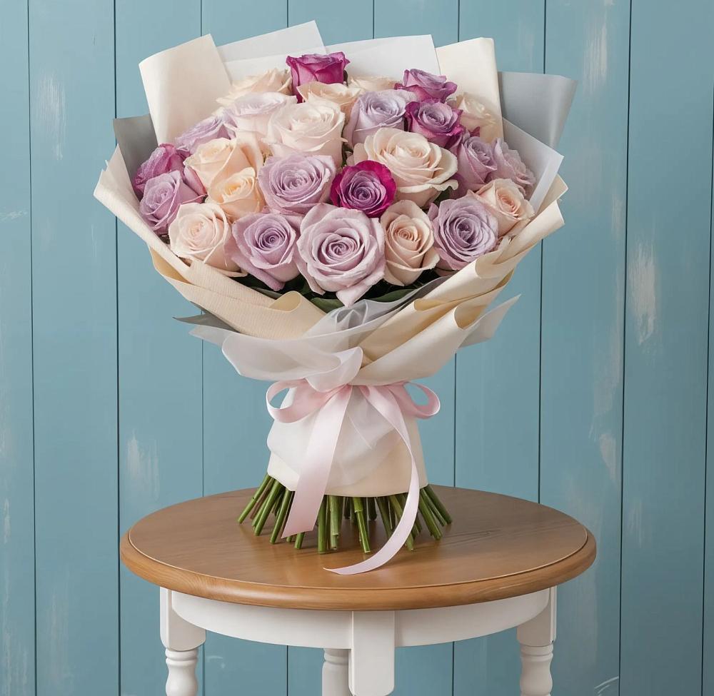 Букет цветов из: Розы в Абрау-Дюрсо