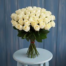 Букет 51 Белая роза Эдлесс Лав #REPLACE_PRED# Абрау-Дюрсо