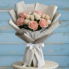 Букет цветов из:  Розы #REPLACE_PRED# Абрау-Дюрсо