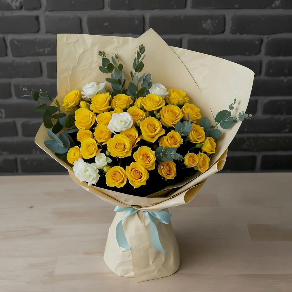 Букет цветов из: Розы в Абрау-Дюрсо