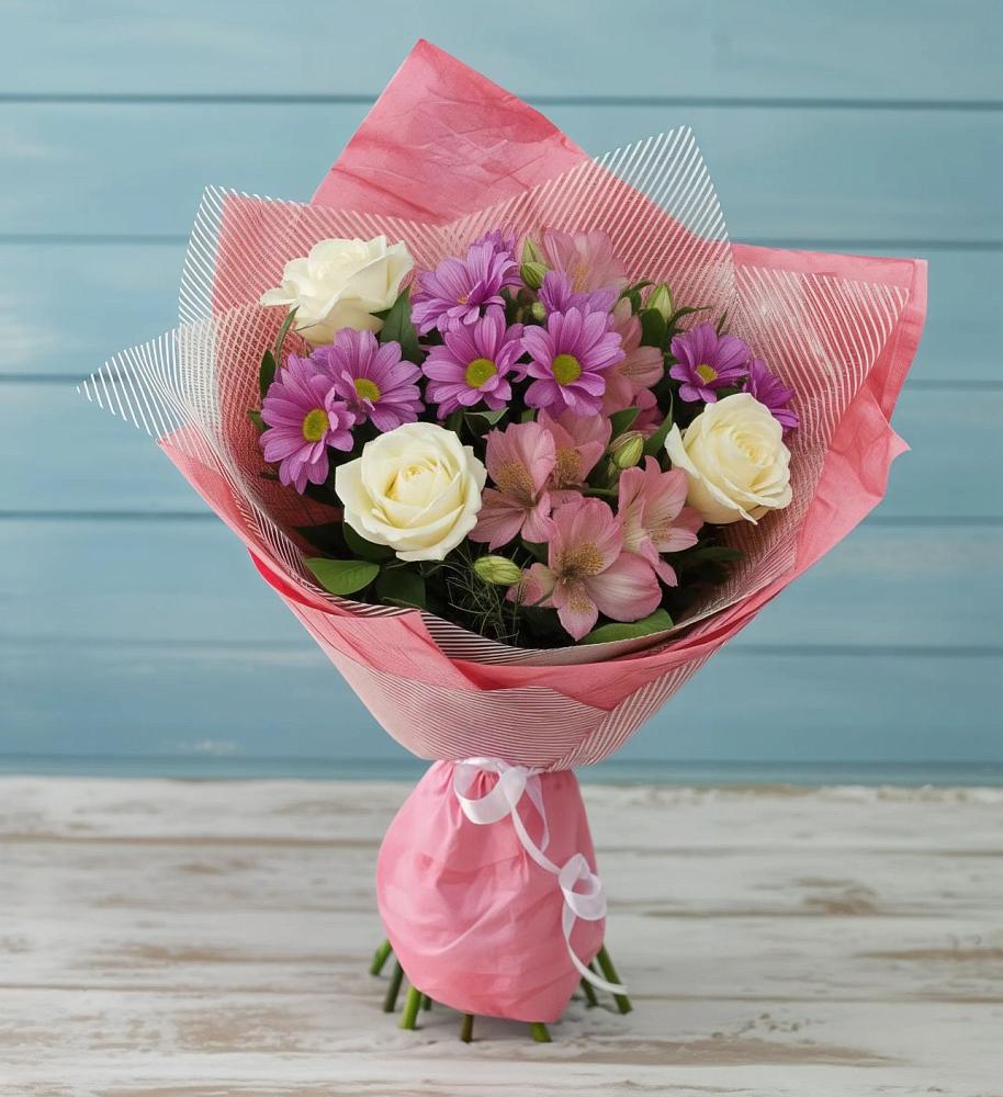 Букет цветов из: Герберы в Абрау-Дюрсо