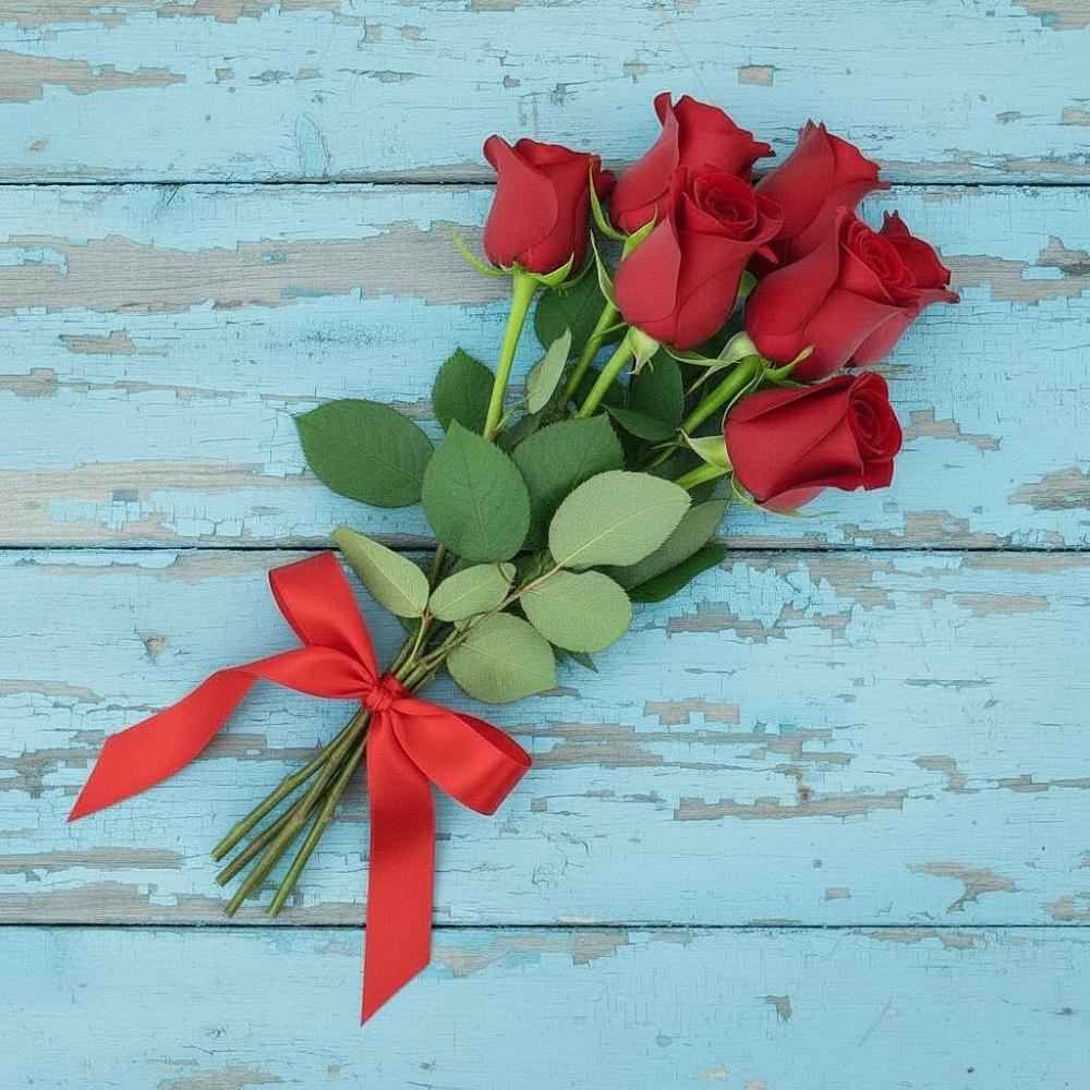 Букет Красные розы в Абрау-Дюрсо