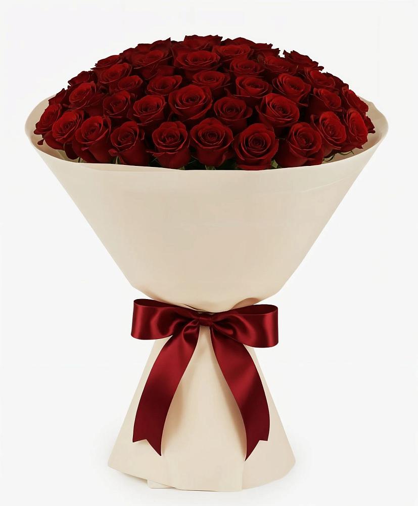 Букет 101 Бордовая роза Блэк Бакарра в Абрау-Дюрсо