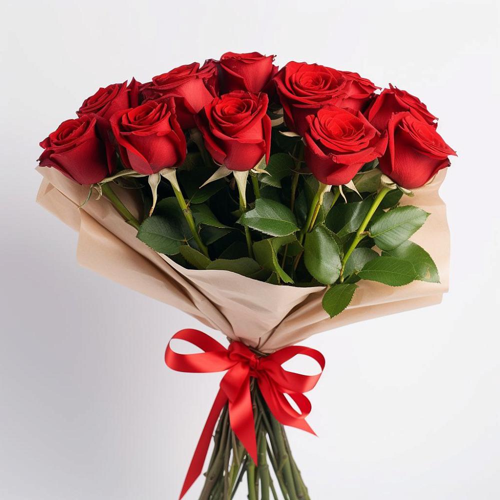 Букет 11 Красных роз Эдлесс Лав в Абрау-Дюрсо