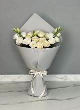 Букет цветов из:  Розы и Лизиантусы #REPLACE_PRED# Абрау-Дюрсо